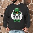 Green Boston Terrier Shamrock St Patricks Day Boston Terrier Men Graphic Sweatshirt, novelty gifts, funny gifts
