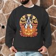 Halloween Retro Boston Terrier Men Graphic Sweatshirt, novelty gifts, funny gifts