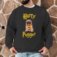 Lovely Harry Pugger Pug Men Graphic Sweatshirt, novelty gifts, funny gifts