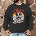 Retro Life Is Better With Boston Terrier Mom Dog Lover Men Graphic Sweatshirt, novelty gifts, funny gifts