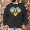 Vintage American Boston Terrier Lovers Valentine's Day Men Graphic Sweatshirt, novelty gifts, funny gifts
