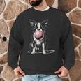 Vintage Boston Terrier Blowing Bubble Gum American Gentleman Men Graphic Sweatshirt, novelty gifts, funny gifts