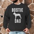 Vintage Boston Terrier Dad Dog Daddy Bostie Father Men Graphic Sweatshirt, novelty gifts, funny gifts