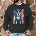 Vintage Boston Terrier Dog American USA US Flag Pets Lovers Men Graphic Sweatshirt, novelty gifts, funny gifts