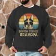 Vintage Boston Terrier Grandpa Dog Lovers Father's Day Men Graphic Sweatshirt, novelty gifts, funny gifts