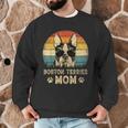 Vintage Boston Terrier Mom Dog Lovers Mother's Day Men Graphic Sweatshirt, novelty gifts, funny gifts