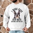 Bostie Mama Dog Dad Boston Terrier For Men Women Men Graphic Sweatshirt, novelty gifts, funny gifts