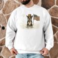 Boston Terrier 4th Of July US American Flag Dog Patriotic Men Graphic Sweatshirt, novelty gifts, funny gifts