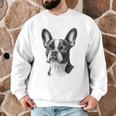 Boston Terrier Dog Motif Pet Illustration Boston Terrier For Men Women Kids Men Graphic Sweatshirt, novelty gifts, funny gifts