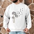 Boston Terrier Flower Fly Dandelion Dog Lover Dog Dad Men Graphic Sweatshirt, novelty gifts, funny gifts