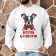 Boston Terrier Grandma Dog Lovers Puppy Bostie Owner Men Graphic Sweatshirt, novelty gifts, funny gifts