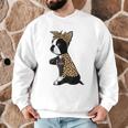 Boston Terrier Lover I Love Mom Tattoo Leopard Men Graphic Sweatshirt, novelty gifts, funny gifts