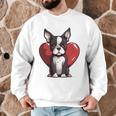 Boston Terrier Mom Dad Bostie Dog Lover Valentines Day Men Graphic Sweatshirt, novelty gifts, funny gifts