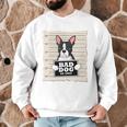 Boston Terrier Mug Shot Guilty Dog Men Graphic Sweatshirt, novelty gifts, funny gifts
