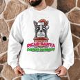 Boston Terrier Santa Claus Christmas Dog Men Graphic Sweatshirt, novelty gifts, funny gifts