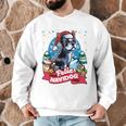 Boston Terrier Santa Claus Coffee Mug Merry Christmas Dogs Men Graphic Sweatshirt, novelty gifts, funny gifts