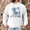 Boston Terrier UFO Cowboy Dog Dog Mom Dog Dad Alien Dog Men Graphic Sweatshirt, novelty gifts, funny gifts