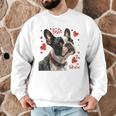 Boston Terrier Is My Valentine Cute Pet Dog Owner Valentine Men Graphic Sweatshirt, novelty gifts, funny gifts