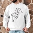 Dandelion Boston Terrier Flower Floral Bostie Tree Men Graphic Sweatshirt, novelty gifts, funny gifts