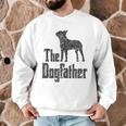 The Dogfather Boston Terrier Dog Funny Dog Gift T-Shirt For Men Women Girls Kids Men Graphic Sweatshirt, novelty gifts, funny gifts