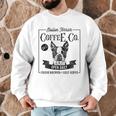 Retro Boston Terrier Coffee Dog Mom Coffee Lover Men Graphic Sweatshirt, novelty gifts, funny gifts