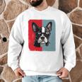 Retro Boston Terrier Dog Lover Bostie Mom Dad Dog Owner Men Graphic Sweatshirt, novelty gifts, funny gifts