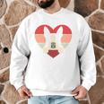 Retro Heart Boston Terrier Dog Vintage Valentine Men Graphic Sweatshirt, novelty gifts, funny gifts