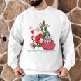 Santa Ugly Christmas Tree Lights Boston Terrier Dog Lover Men Graphic Sweatshirt, novelty gifts, funny gifts