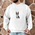 Ugly Xmas Sweater Style Boston Terrier Reindeer Christmas Men Graphic Sweatshirt, novelty gifts, funny gifts