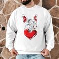 Valentine's Day Boston Terrier Dog Vector Men Graphic Sweatshirt, novelty gifts, funny gifts