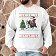 Xmas Tree Lighting Santa Riding Boston Terrier Christmas Men Graphic Sweatshirt, novelty gifts, funny gifts