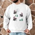 Xmas Tree Santa Riding Boston Terrier Christmas Men Graphic Sweatshirt, novelty gifts, funny gifts