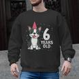 6 Years Old Birthday Boston Terrier Dog Lover 6th Party Kid Men Graphic Sweatshirt, trending gift