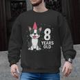 8 Years Old Birthday Boston Terrier Dog Lover 8th Party Kid Men Graphic Sweatshirt, trending gift