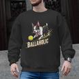 Ballaholic Boston Terrier Dog Chasing Bostie Ball Men Graphic Sweatshirt, trending gift