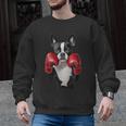 Boston Terrier Boxing Men Graphic Sweatshirt, trending gift