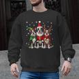 Boston Terrier Christmas Dogs Santa Reindeer Elf Men Graphic Sweatshirt, Boston Terrier Christmas Gifts, trending gift