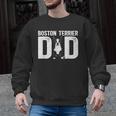 Boston Terrier Dad Of A Bostie Dad Bostie Father Men Graphic Sweatshirt, Boston Terrier Dad Gifts, trending gift