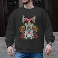 Boston Terrier Dia De Los Muertos Day Of The Dead Dog Skull For Men Women Kids Men Graphic Sweatshirt, trending gift