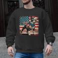 Boston Terrier Dog 4th Of July USA American Flag Patriotic Men Graphic Sweatshirt, Patriotic Boston Terrier Gifts, American Boston Terrier Gifts, Boston Terrier 4th Of July Gifts, trending gift