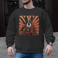Boston Terrier Dog Japanese Art Samurai Ukiyo-e Men Graphic Sweatshirt, trending gift