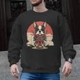 Boston Terrier Dog Japanese Style Samurai Dogs Men Graphic Sweatshirt, trending gift