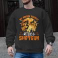 My Boston Terrier Dog Rides Shotgun Witch Halloween Men Women Men Graphic Sweatshirt, Boston Terrier Halloween Gifts, trending gift
