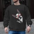 Boston Terrier Dog From Side Boston Bull Men Graphic Sweatshirt, trending gift