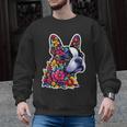 Boston Terrier Floral Vintage Dog Mom Distressed Men Women Kids Men Graphic Sweatshirt, Mom Gifts, Boston Terrier Mom Gifts, trending gift