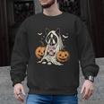Boston Terrier Ghost Boo Halloween Costume Spooky Season Men Graphic Sweatshirt, Boston Terrier Ghost Gifts, Boston Terrier Halloween Gifts, trending gift