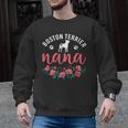 Boston Terrier Grandma Nana Dog Lover Christmas Men Graphic Sweatshirt, Boston Terrier Christmas Gifts, trending gift