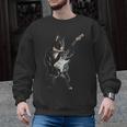 Boston Terrier Guitar Men Graphic Sweatshirt, trending gift