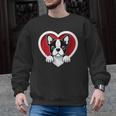 Boston Terrier Heart Cute Puppy Lover Or Dog Owner Men Graphic Sweatshirt, trending gift