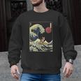 Boston Terrier Japanese Kanagawa Wave Surf Dog Men Graphic Sweatshirt, trending gift